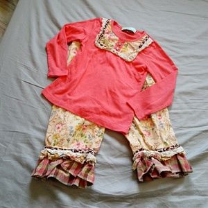 Girls size 4 vintage Couture two piece set